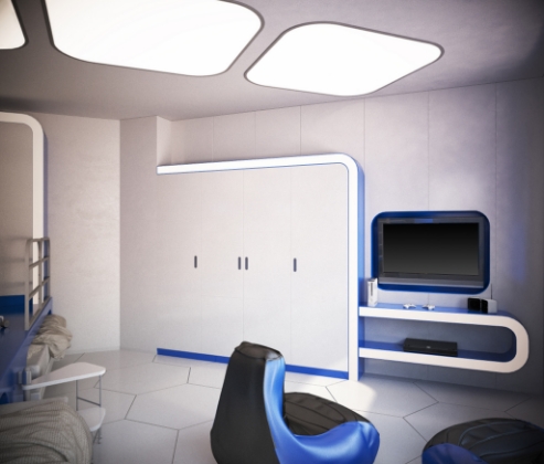 Modern pediatric dental treatment room